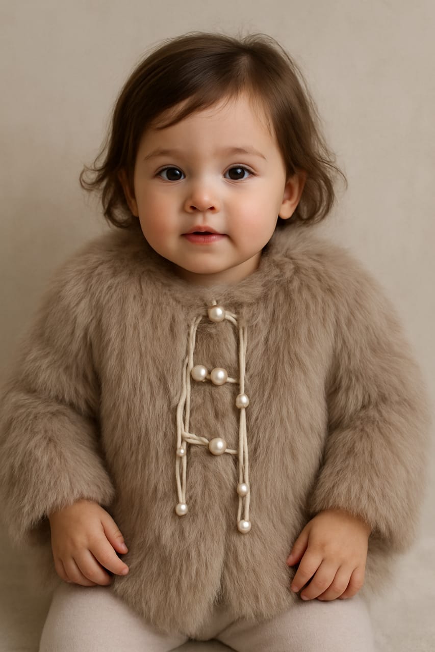 Girls furry sweater