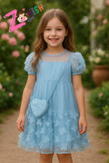 Ice blue top for toddlers