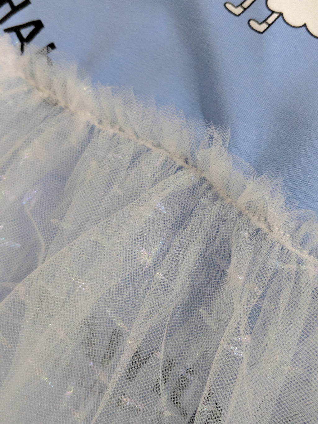 Light blue frock for toddler girls