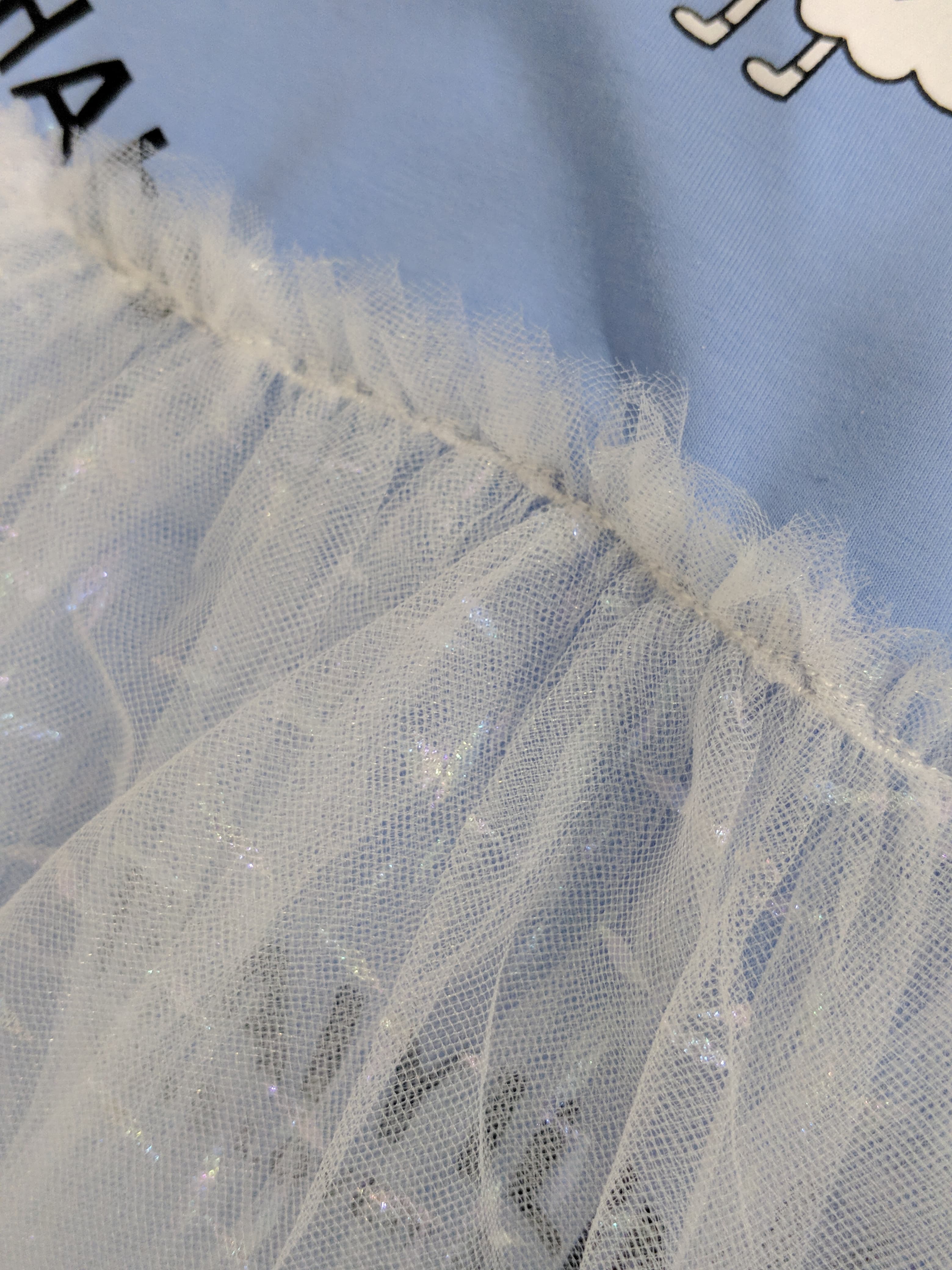 Light blue frock for toddler girls