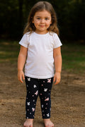 Printed soft stretchable pants for toddler girls