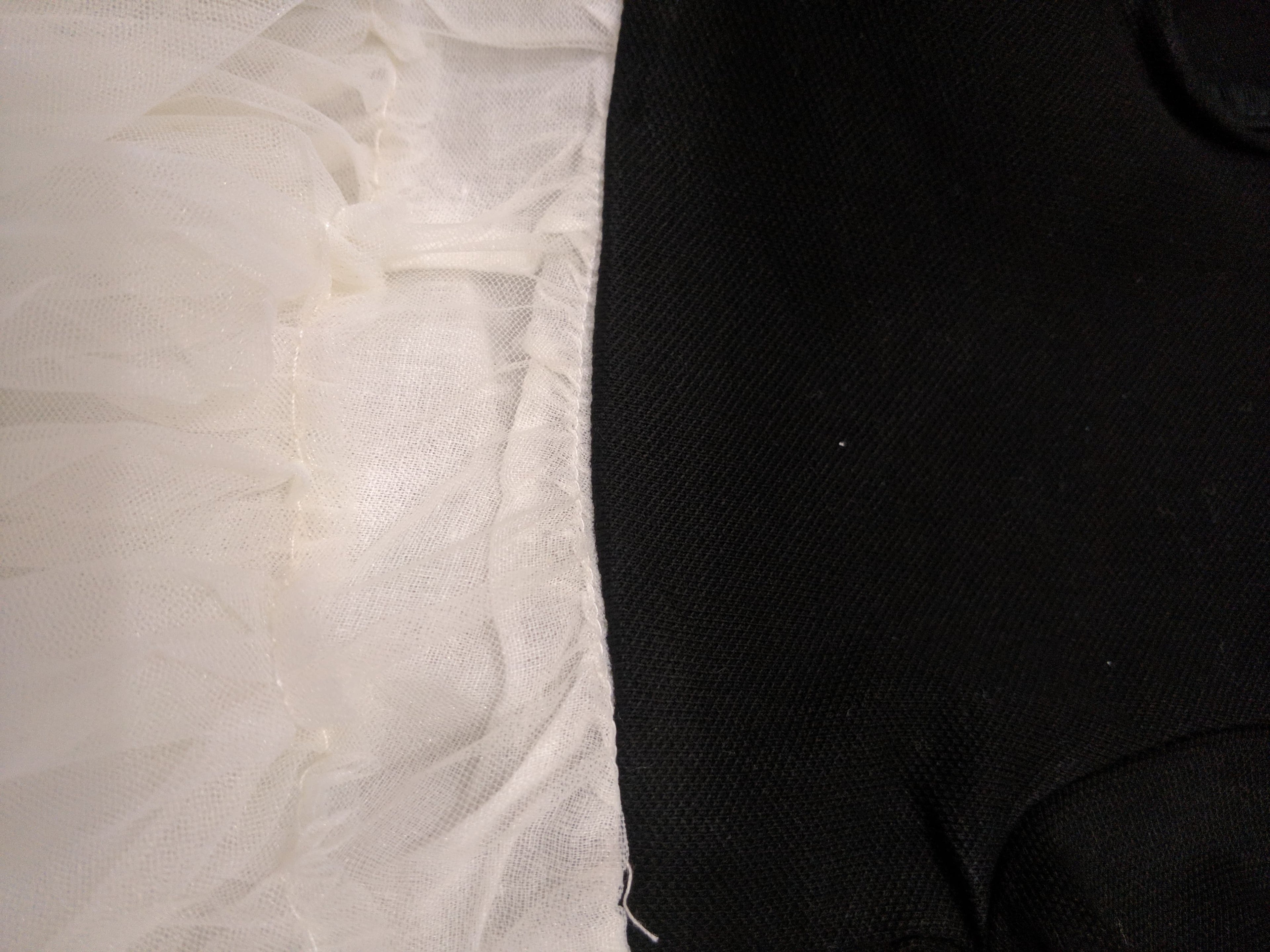 Black and cream frock for toddler girls