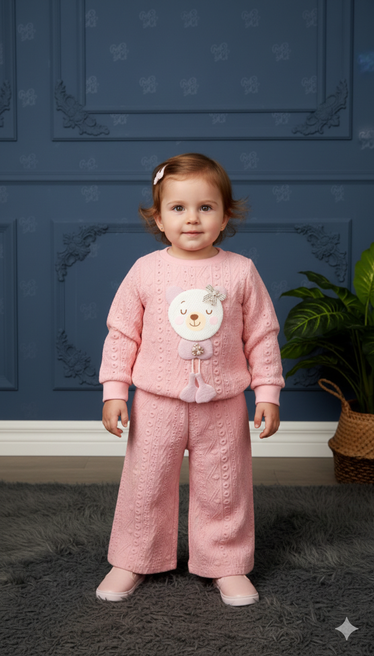 Girls floral cotton suit