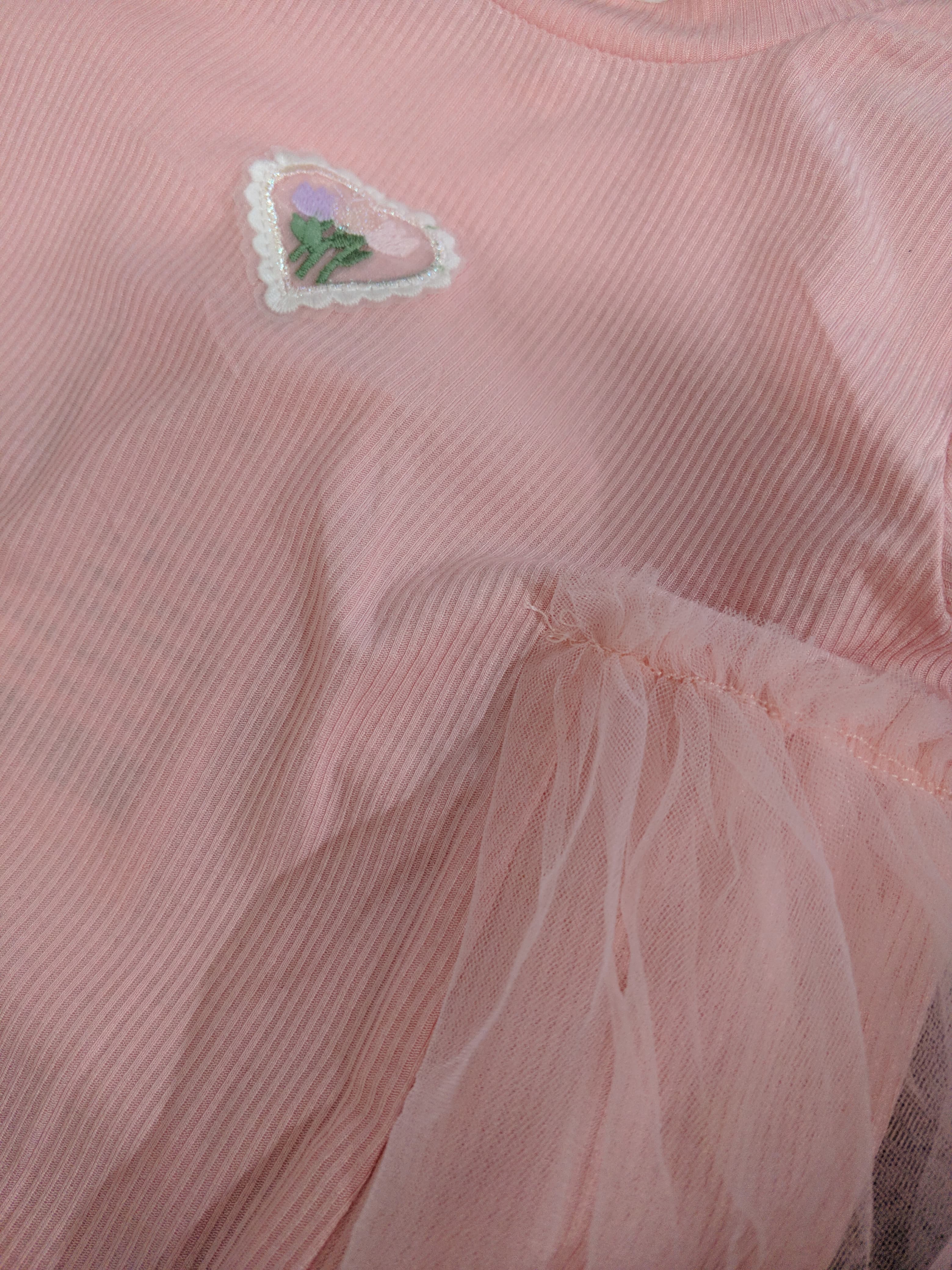 Baby pink top for toddlers