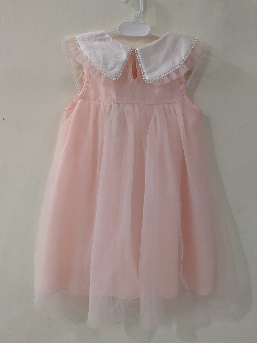 Baby pink frock for toddler girls