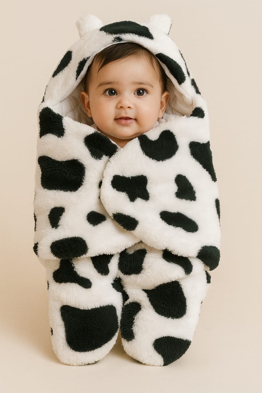 Baby panda swaddle