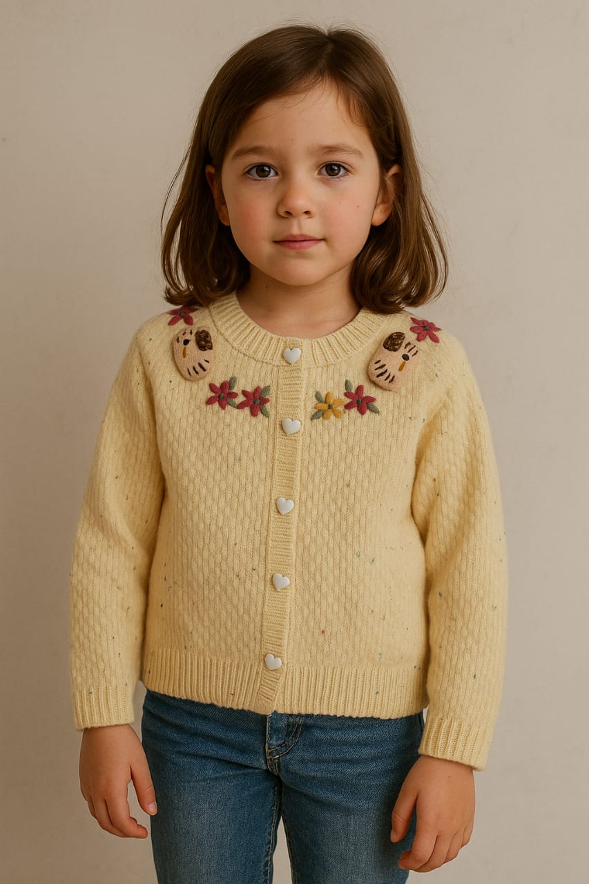 Girls cute kitty Sweaters